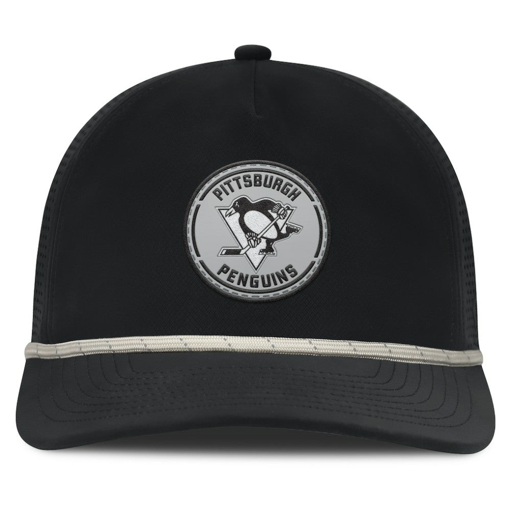 Pittsburgh Penguins Fanatics Front Office Performance A-Frame Adjustable Hat - Black | Fanatics Lifestyle