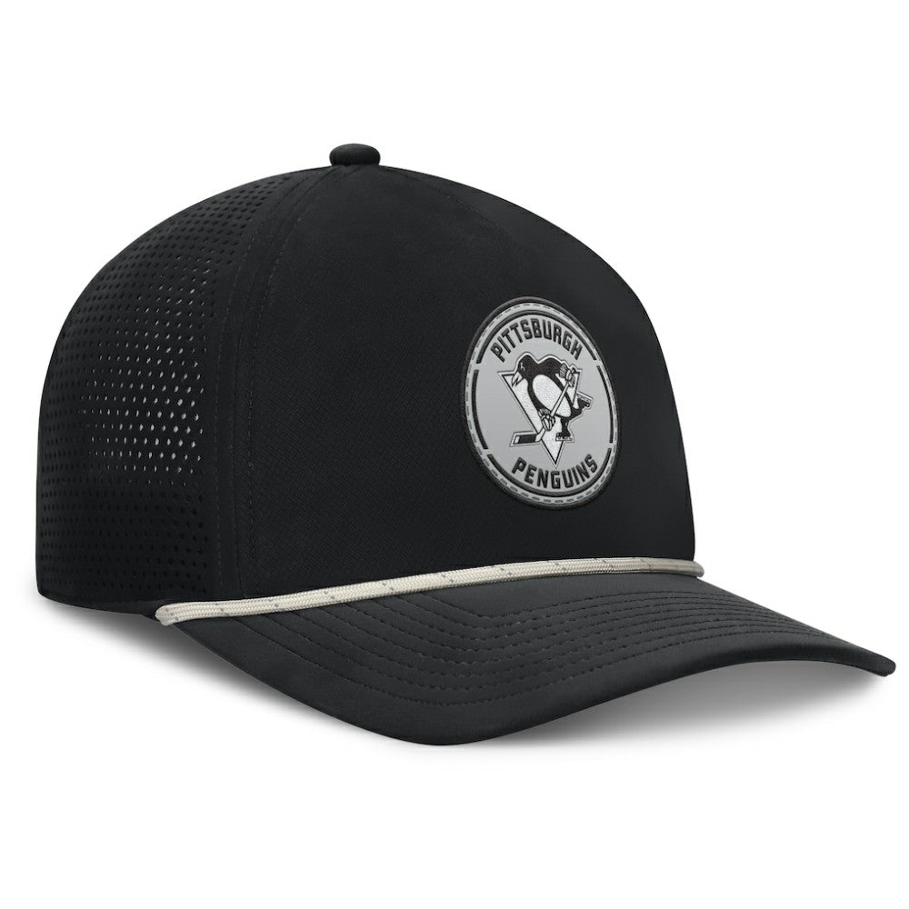 Pittsburgh Penguins Fanatics Front Office Performance A-Frame Adjustable Hat - Black | Fanatics Lifestyle