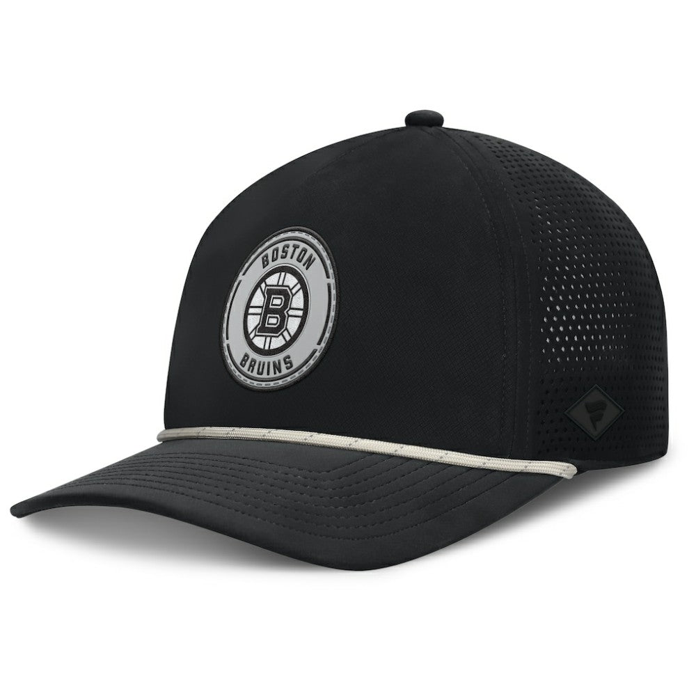 Boston Bruins Fanatics Front Office Performance A-Frame Adjustable Hat - Black | Fanatics Clearance