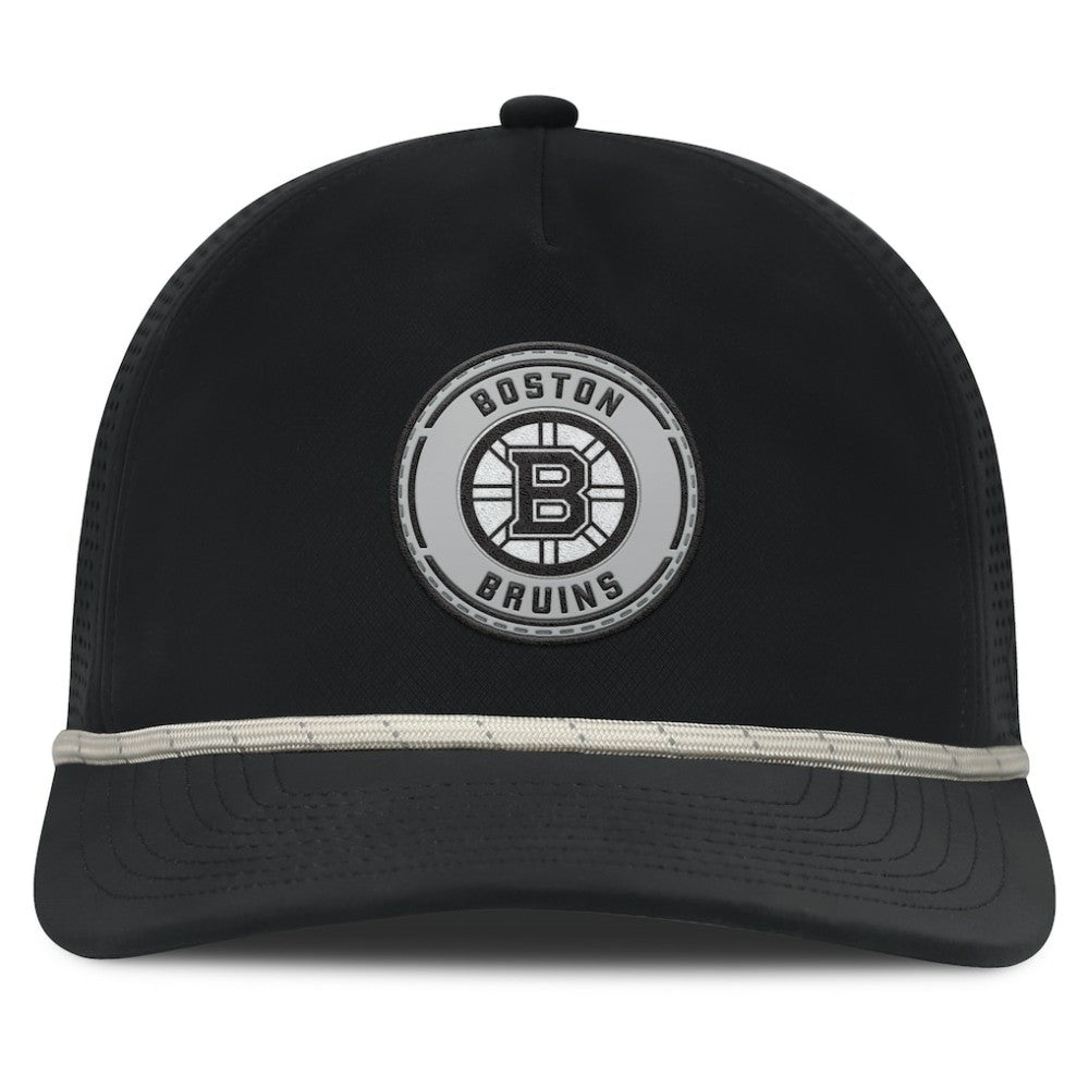 Boston Bruins Fanatics Front Office Performance A-Frame Adjustable Hat - Black | Fanatics Clearance