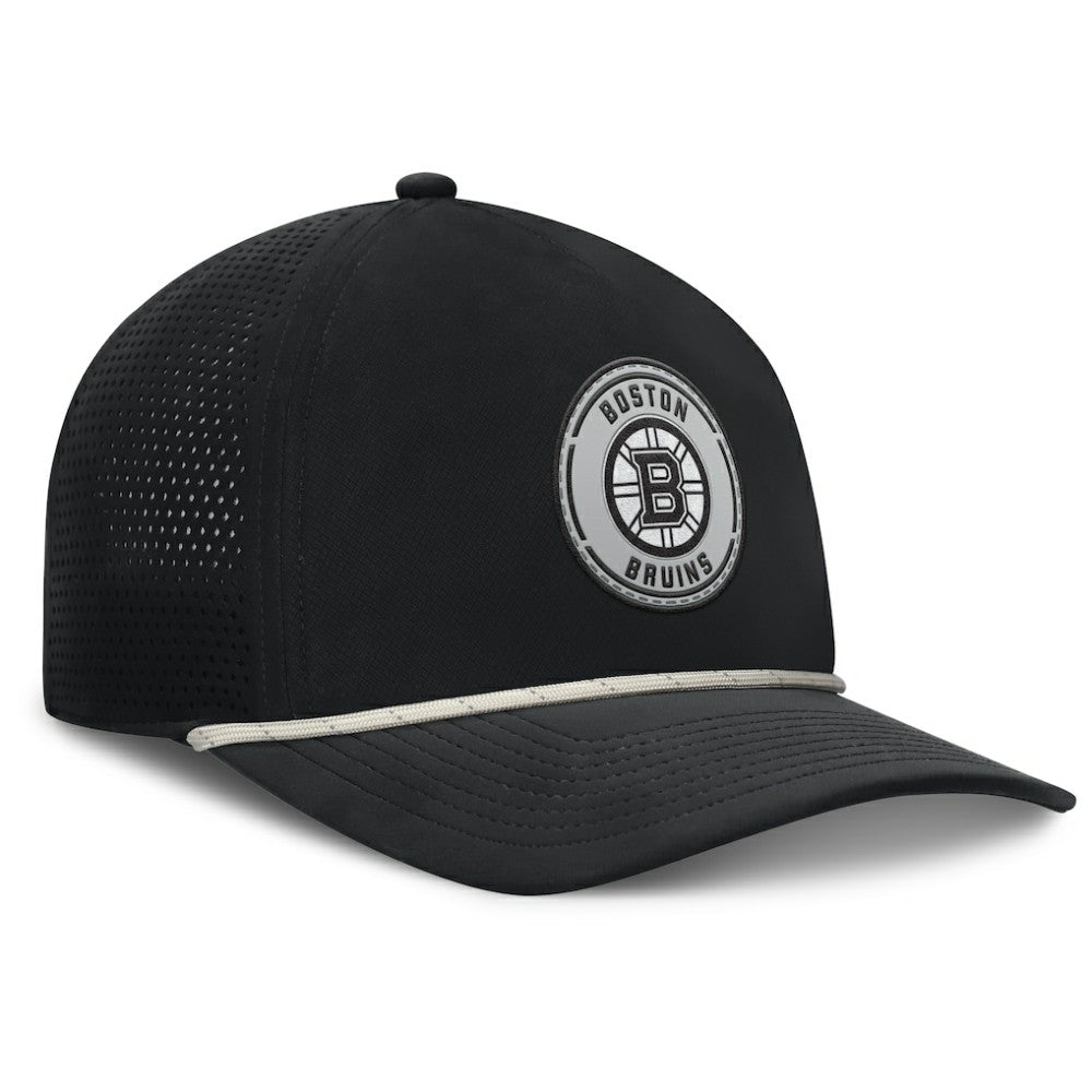 Boston Bruins Fanatics Front Office Performance A-Frame Adjustable Hat - Black | Fanatics Clearance