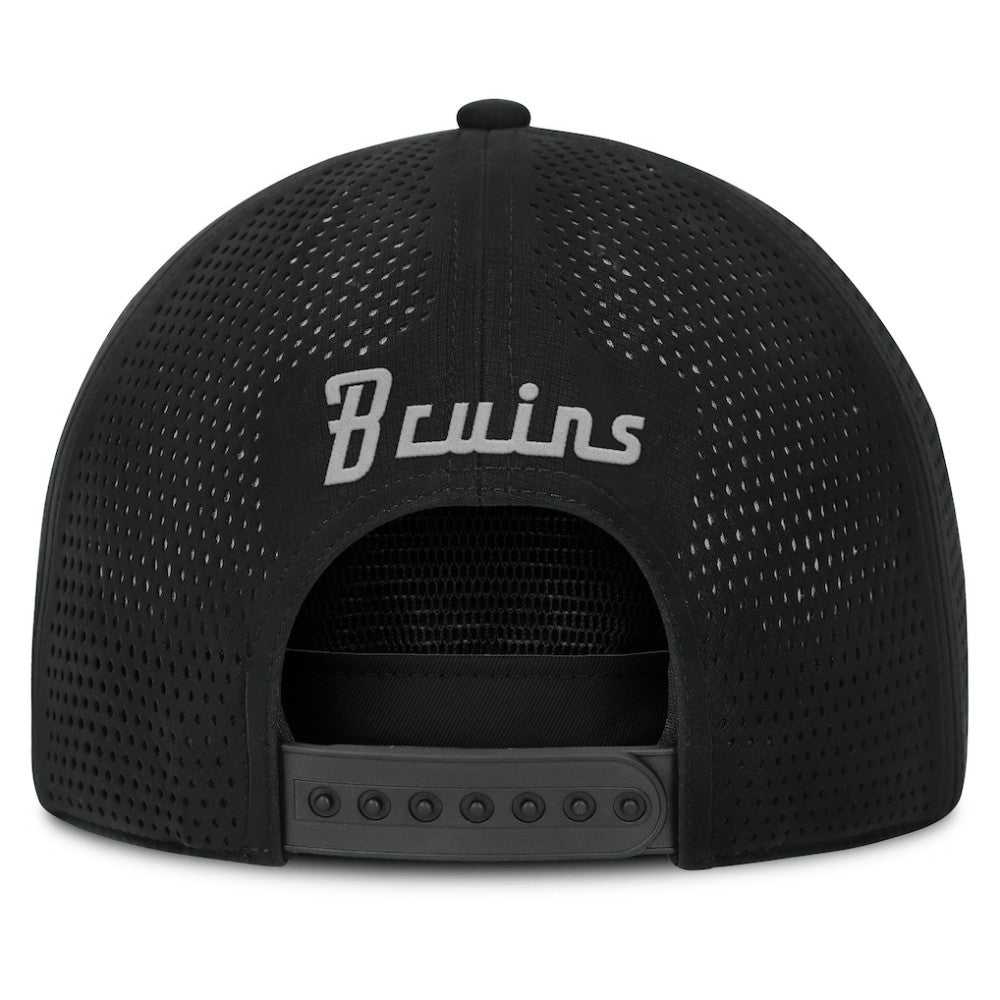 Boston Bruins Fanatics Front Office Performance A-Frame Adjustable Hat - Black | Fanatics Clearance
