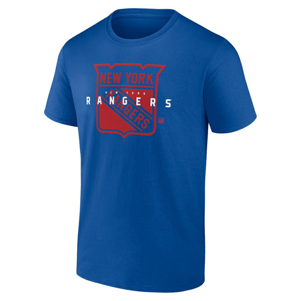 New York Rangers Logo Athletic Coordinate T-Shirt - Blue | NHL discount