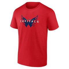 Washington Capitals Logo Athletic Coordinate T-Shirt - Red | NHL near me