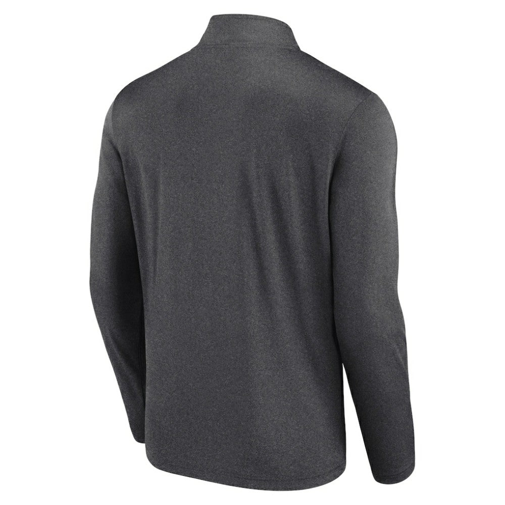 Vegas Golden Knights Logo Athletic Head-to-Head Raglan Quarter-Zip Top - Heather Charcoal | NHL near me