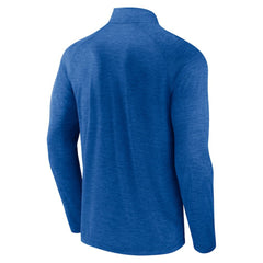 New York Rangers Logo Athletic Head-to-Head Raglan Quarter-Zip Top - Blue | NHL Clearance