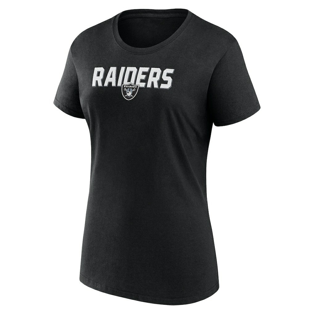 Las Vegas Raiders Logo Athletic Women's Lean T-Shirt - Black - NFL