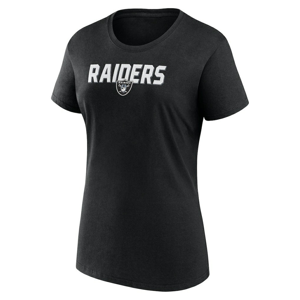 Las Vegas Raiders Logo Athletic Women's Lean T-Shirt - Black - NFL