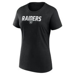 Las Vegas Raiders Logo Athletic Women's Lean T-Shirt - Black - NFL