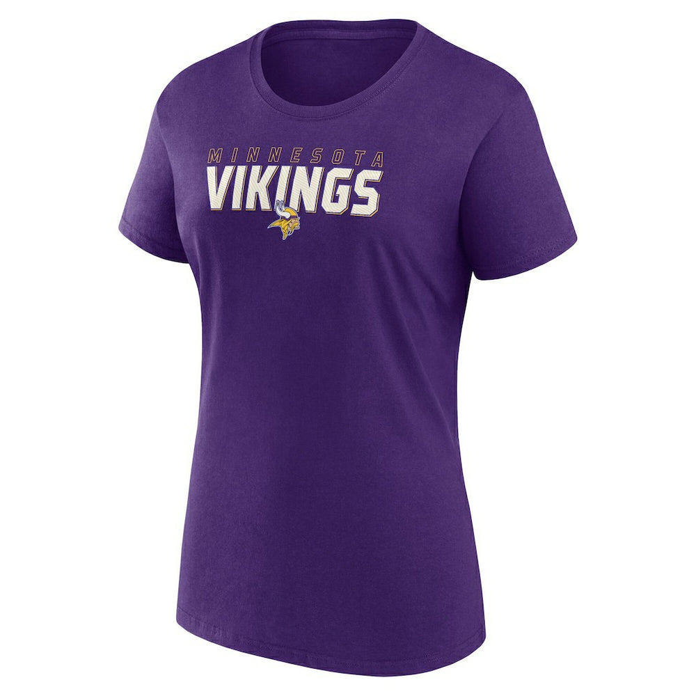 Minnesota Vikings Logo Athletic Women's Lean T-Shirt - Purple - NFL