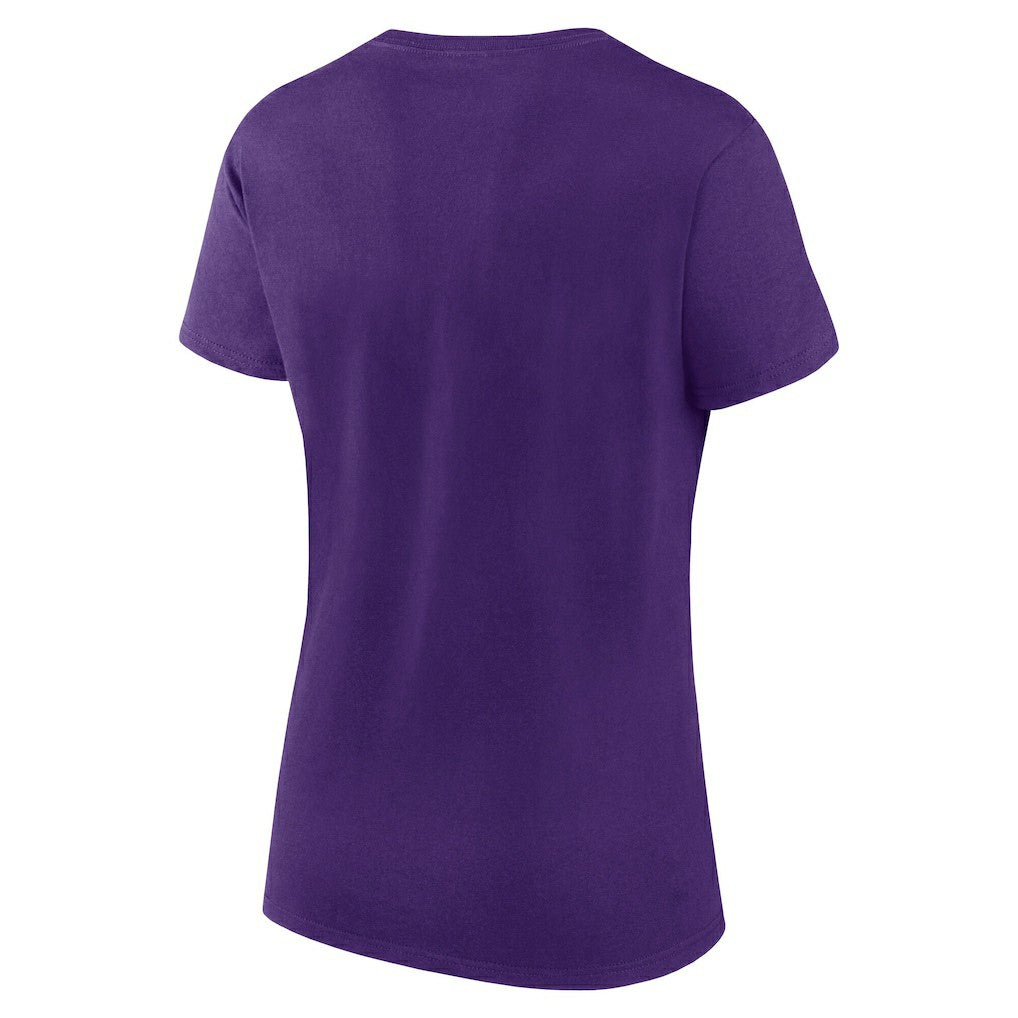 Minnesota Vikings Logo Athletic Women's Lean T-Shirt - Purple - NFL
