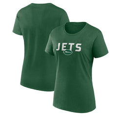 New York Jets Logo Athletic Women's Lean T-Shirt - Green - NFL