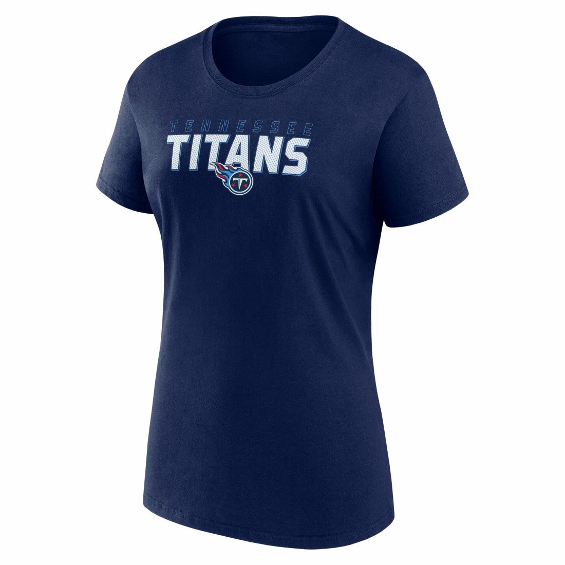 Tennessee Titans Logo Athletic Women's Lean T-Shirt - Navy - NFL
