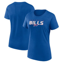 Buffalo Bills Logo Athletic Women's Lean T-Shirt - Royal - NFL