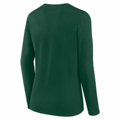 Green Bay Packers Logo Athletic Women's Grip Long Sleeve T-Shirt - Green - NFL