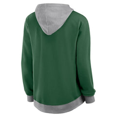 New York Jets Logo Athletic Women's Hit It French Terry Full-Zip Hoodie - Green - NFL