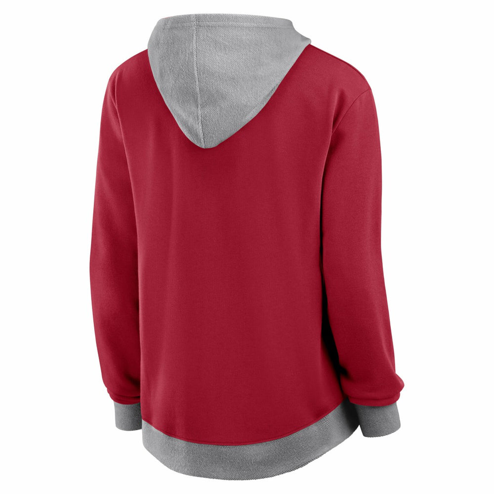 Tampa Bay Buccaneers Logo Athletic Women's Hit It French Terry Full-Zip Hoodie - Red - NFL