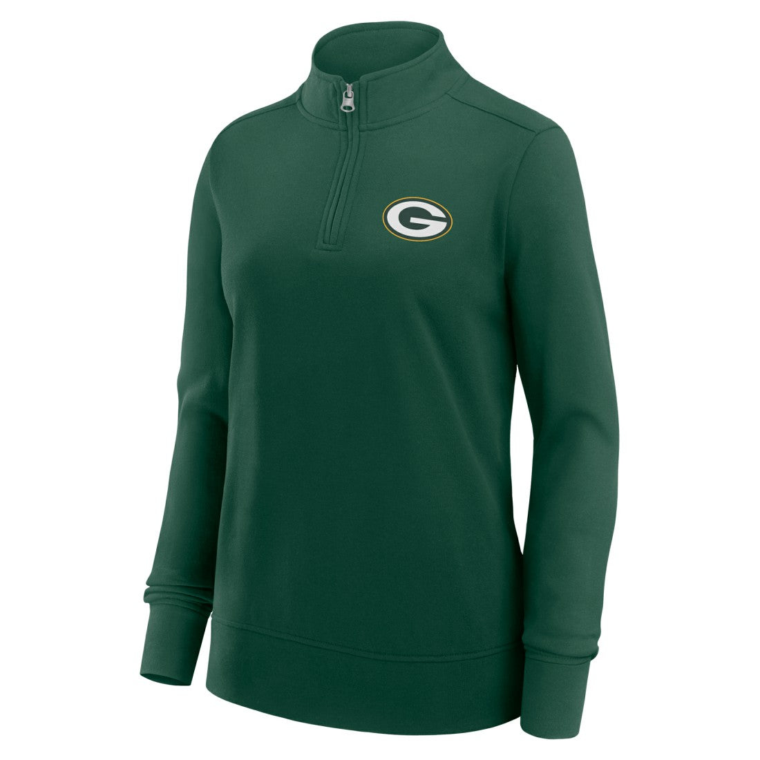 Green Bay Packers Logo Athletic Women's Velocity Quarter-Zip Jacket - Green - NFL