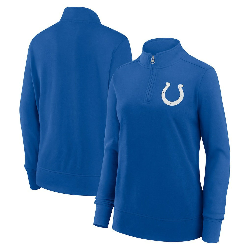 Indianapolis Colts Logo Athletic Women's Velocity Quarter-Zip Jacket - Royal - NFL
