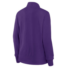 Minnesota Vikings Logo Athletic Women's Velocity Quarter-Zip Jacket - Purple - NFL