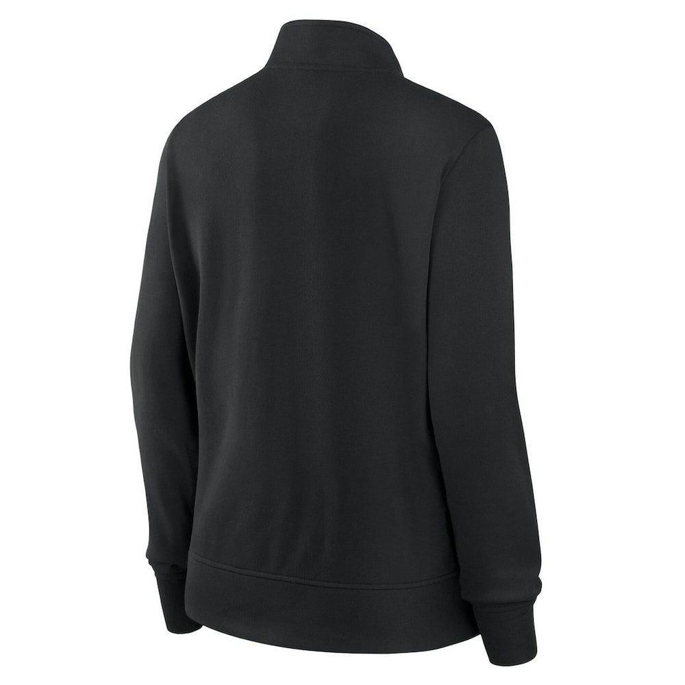 Pittsburgh Steelers Logo Athletic Women's Velocity Quarter-Zip Jacket - Black - NFL