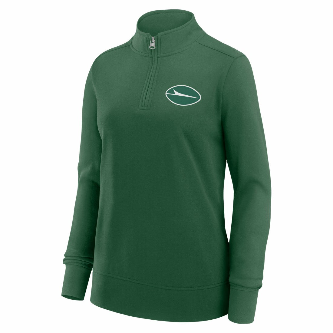 New York Jets Logo Athletic Women's Velocity Quarter-Zip Jacket - Green - NFL