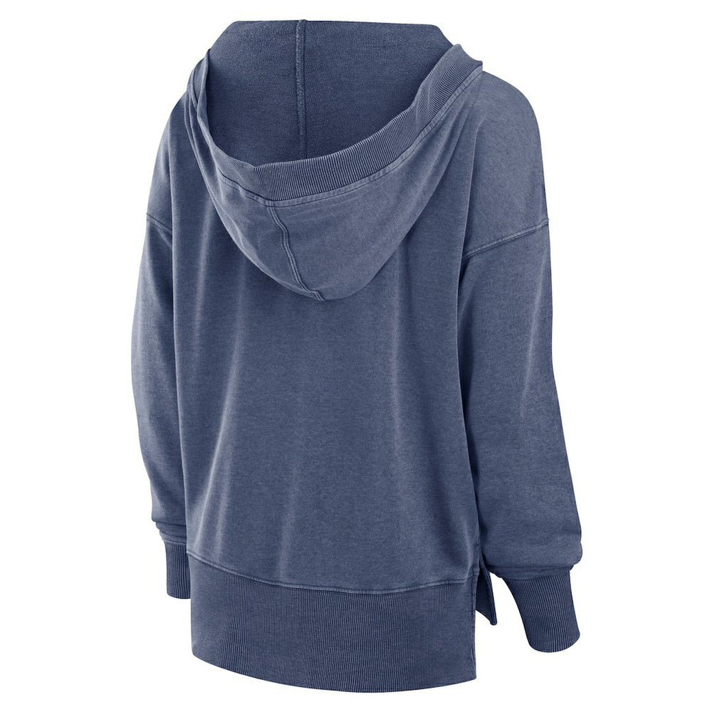 Seattle Seahawks Women's Initiative Snow Wash French Terry V-Neck Pullover Hoodie - Heather College Navy - Fanatics