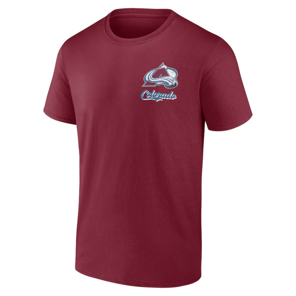 Colorado Avalanche Logo Athletic Never Over T-Shirt - Burgundy | NHL discount