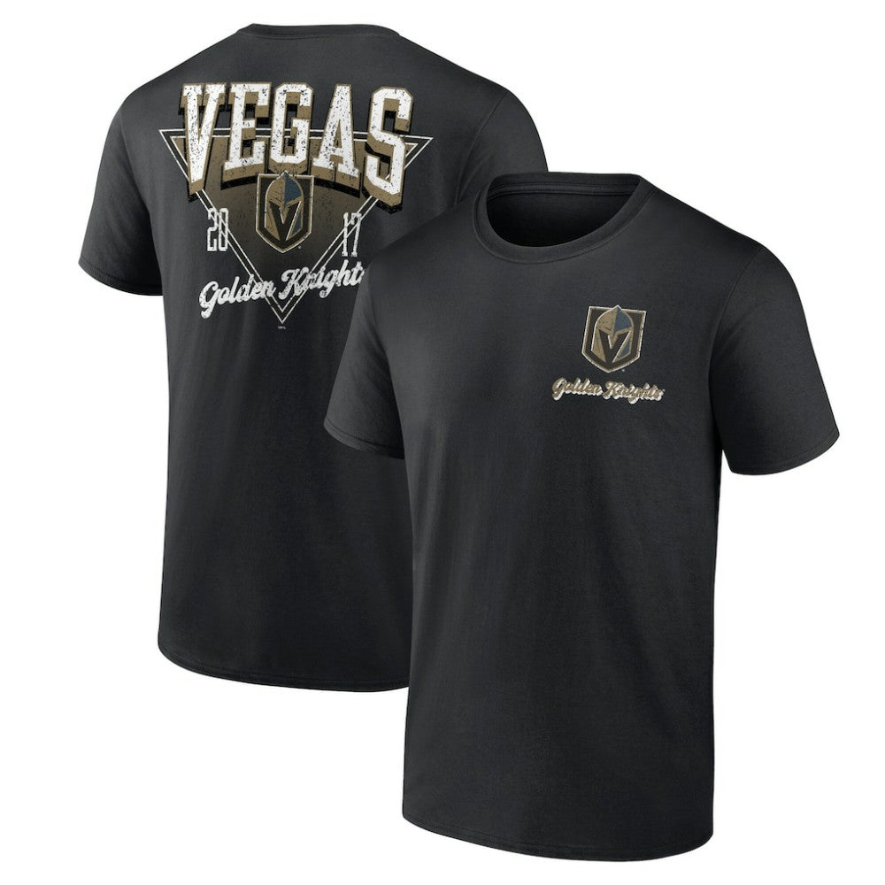 Vegas Golden Knights Logo Athletic Never Over T-Shirt - Black | NHL Clearance