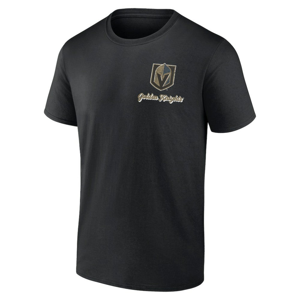 Vegas Golden Knights Logo Athletic Never Over T-Shirt - Black | NHL Clearance