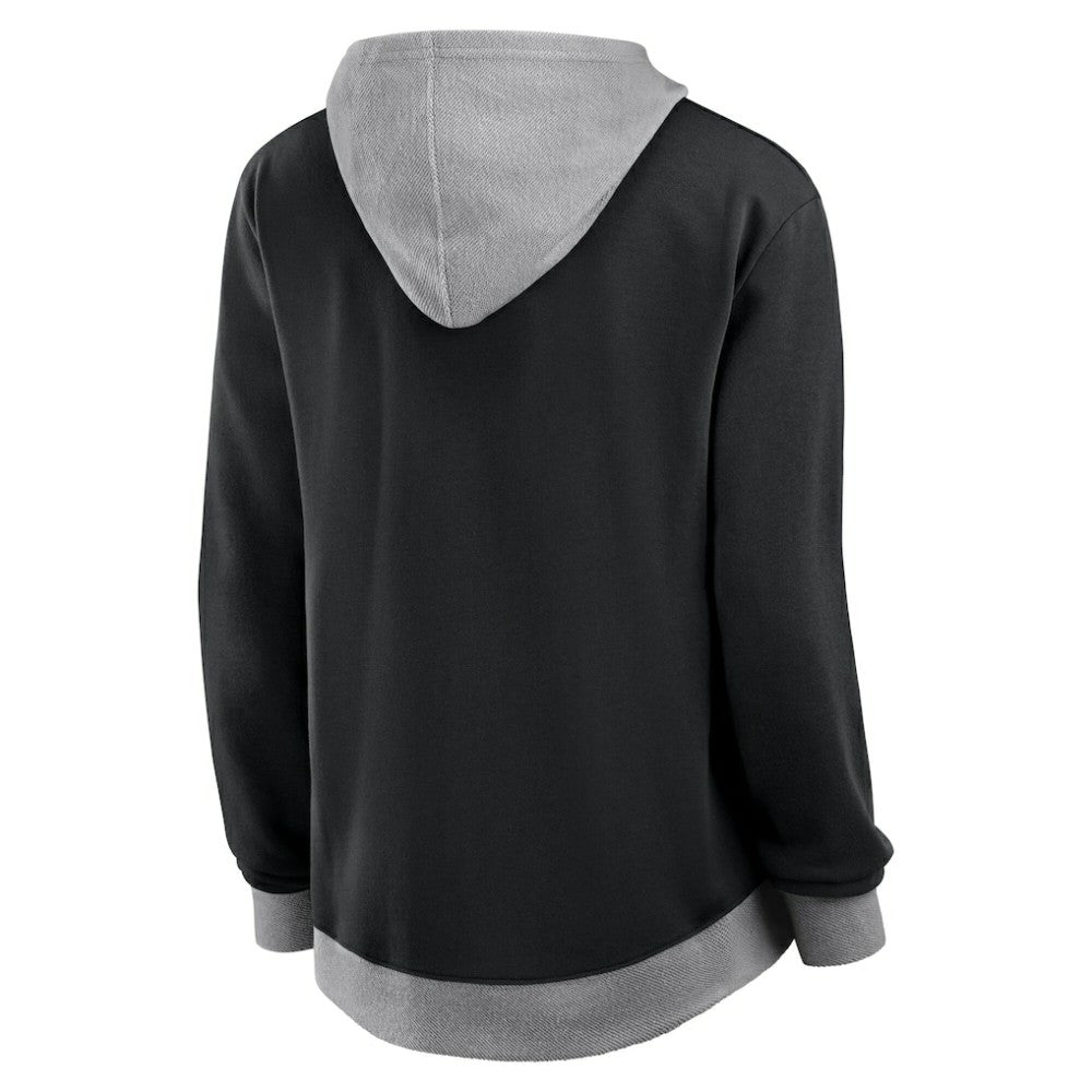 Pittsburgh Penguins Logo Athletic Women's Hit It French Terry Full-Zip Hoodie - Black | NHL online