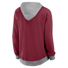 Colorado Avalanche Logo Athletic Women's Hit It French Terry Full-Zip Hoodie - Burgundy | NHL on sale