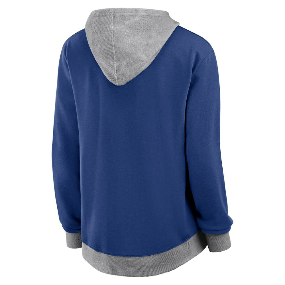 Tampa Bay Lightning Logo Athletic Women's Hit It French Terry Full-Zip Hoodie - Blue | NHL sale