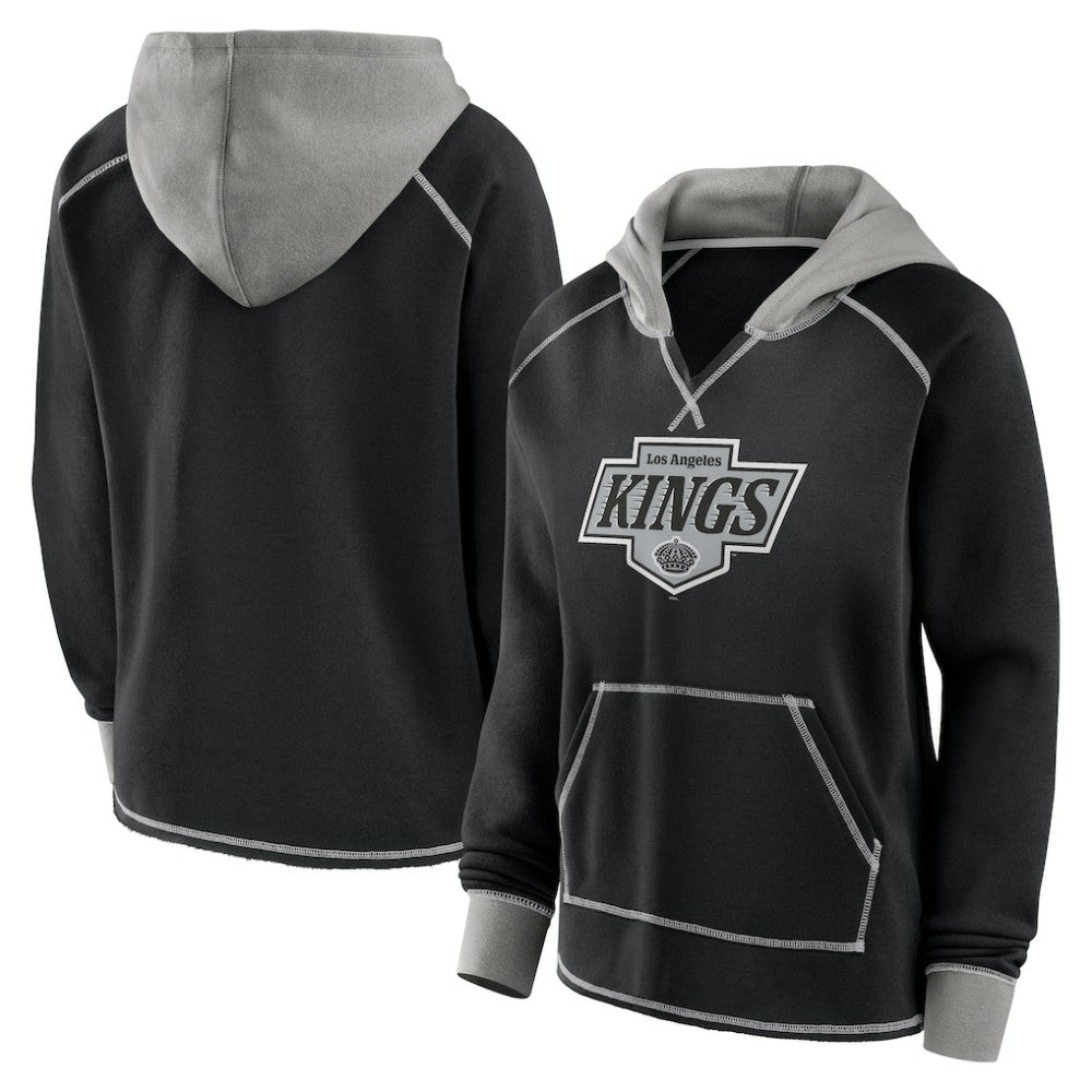 Los Angeles Kings Logo Athletic Women's Hit It French Terry Full-Zip Hoodie - Black | NHL online