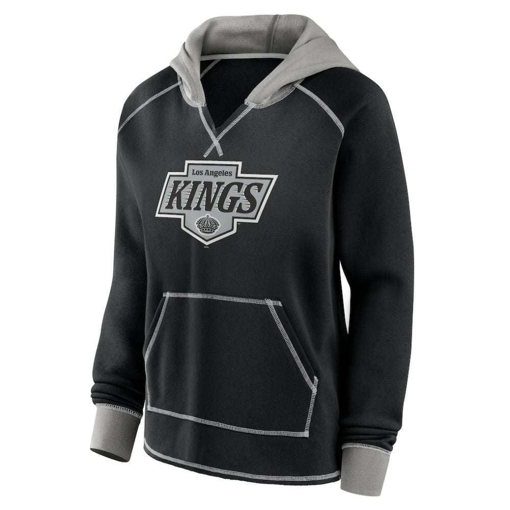 Los Angeles Kings Logo Athletic Women's Hit It French Terry Full-Zip Hoodie - Black | NHL online
