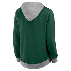 Minnesota Wild Logo Athletic Women's Hit It French Terry Full-Zip Hoodie - Green | NHL online
