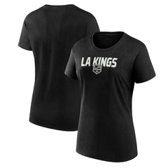 Los Angeles Kings Logo Athletic Women's Launch Scoop Neck T-Shirt - Black | NHL online
