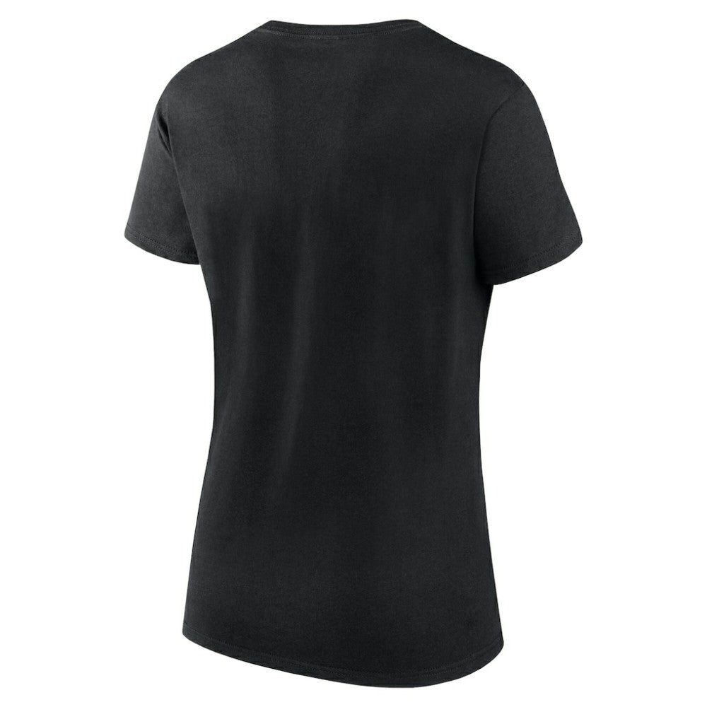 Vegas Golden Knights Logo Athletic Women's Launch Scoop Neck T-Shirt - Black | NHL online