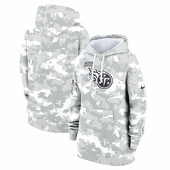 Tennessee Titans Women's 2024 Salute To Service Club Fleece Oversized Pullover Hoodie - Arctic Camo - Nike