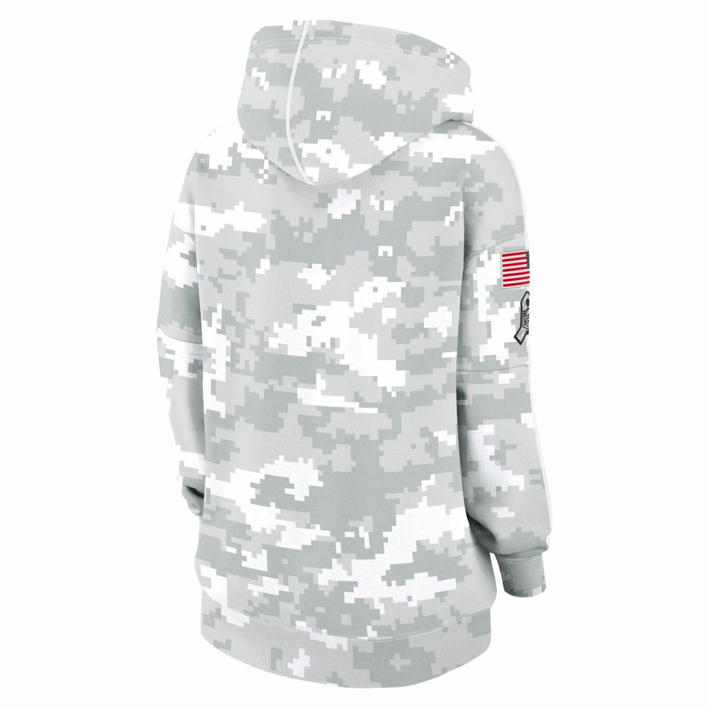 Tennessee Titans Women's 2024 Salute To Service Club Fleece Oversized Pullover Hoodie - Arctic Camo - Nike