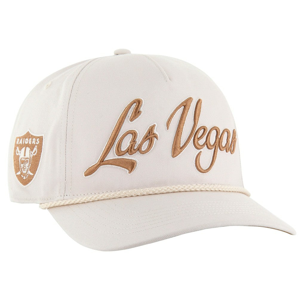 Las Vegas Raiders '47 Overhand Hitch Adjustable Hat - Cream - 47 brand