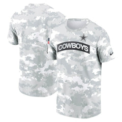 Dallas Cowboys 2024 Salute To Service Performance T-Shirt - Arctic Camo - Nike