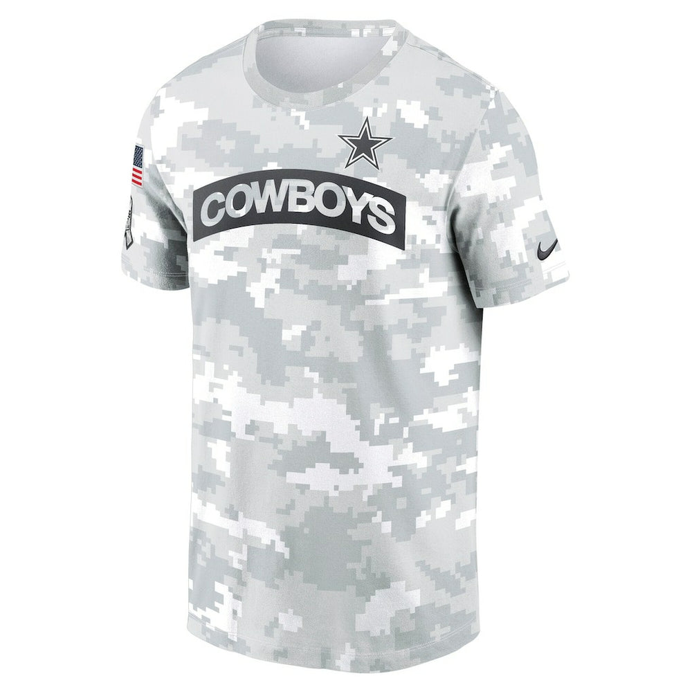 Dallas Cowboys 2024 Salute To Service Performance T-Shirt - Arctic Camo - Nike