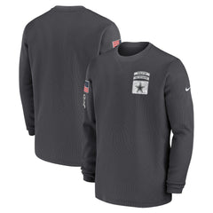 Dallas Cowboys 2024 Salute To Service Long Sleeve T-Shirt - Anthracite - Nike