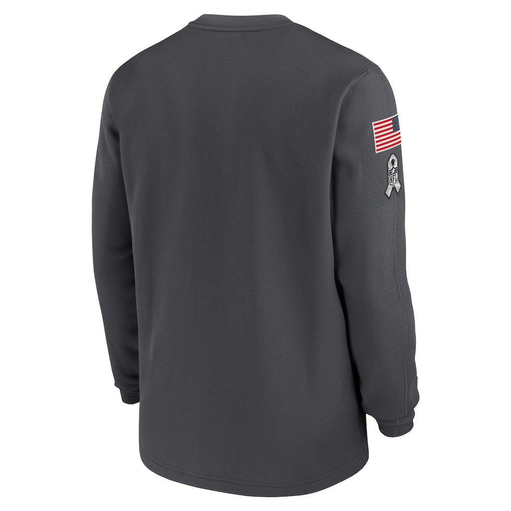 Dallas Cowboys 2024 Salute To Service Long Sleeve T-Shirt - Anthracite - Nike