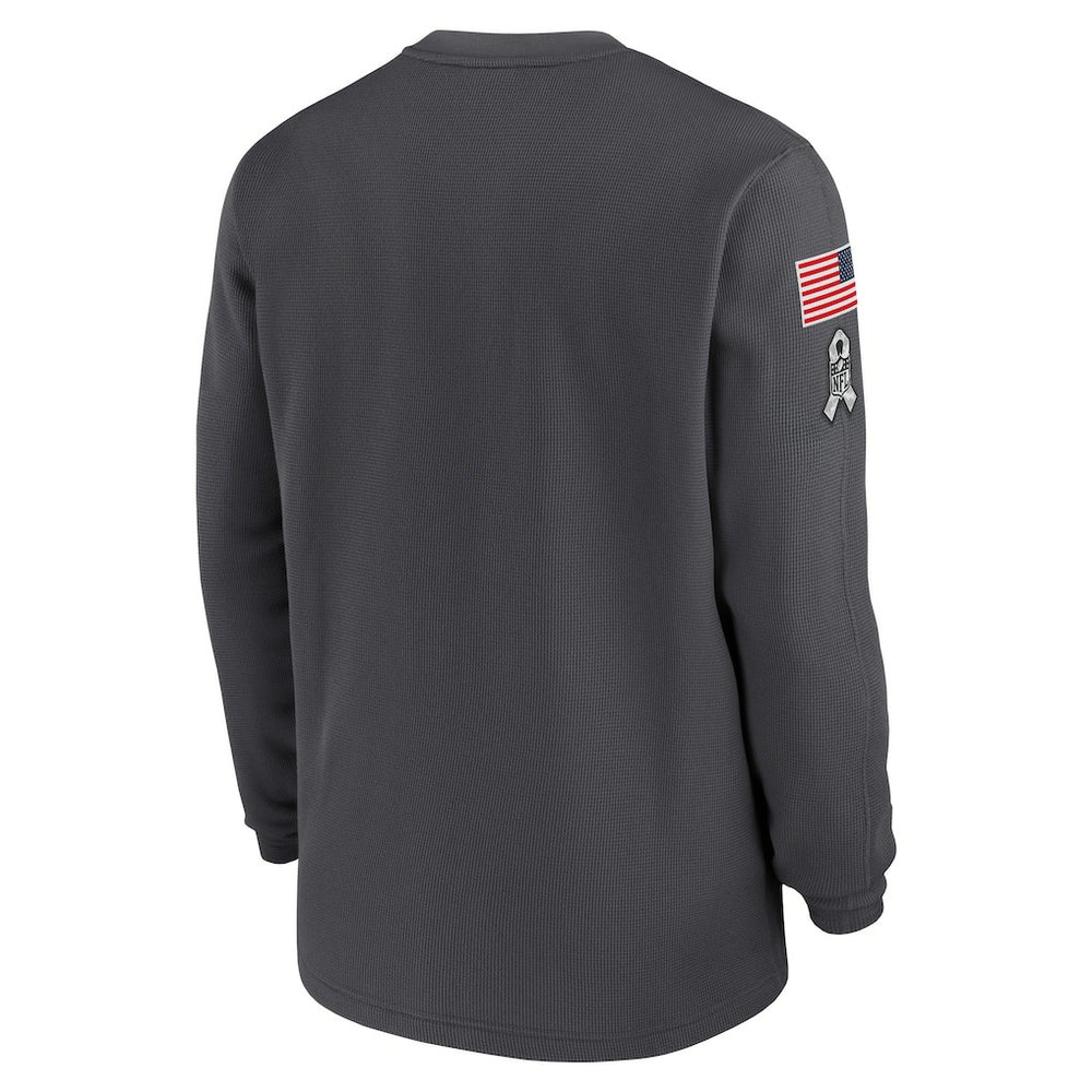 Dallas Cowboys 2024 Salute To Service Long Sleeve T-Shirt - Anthracite - Nike
