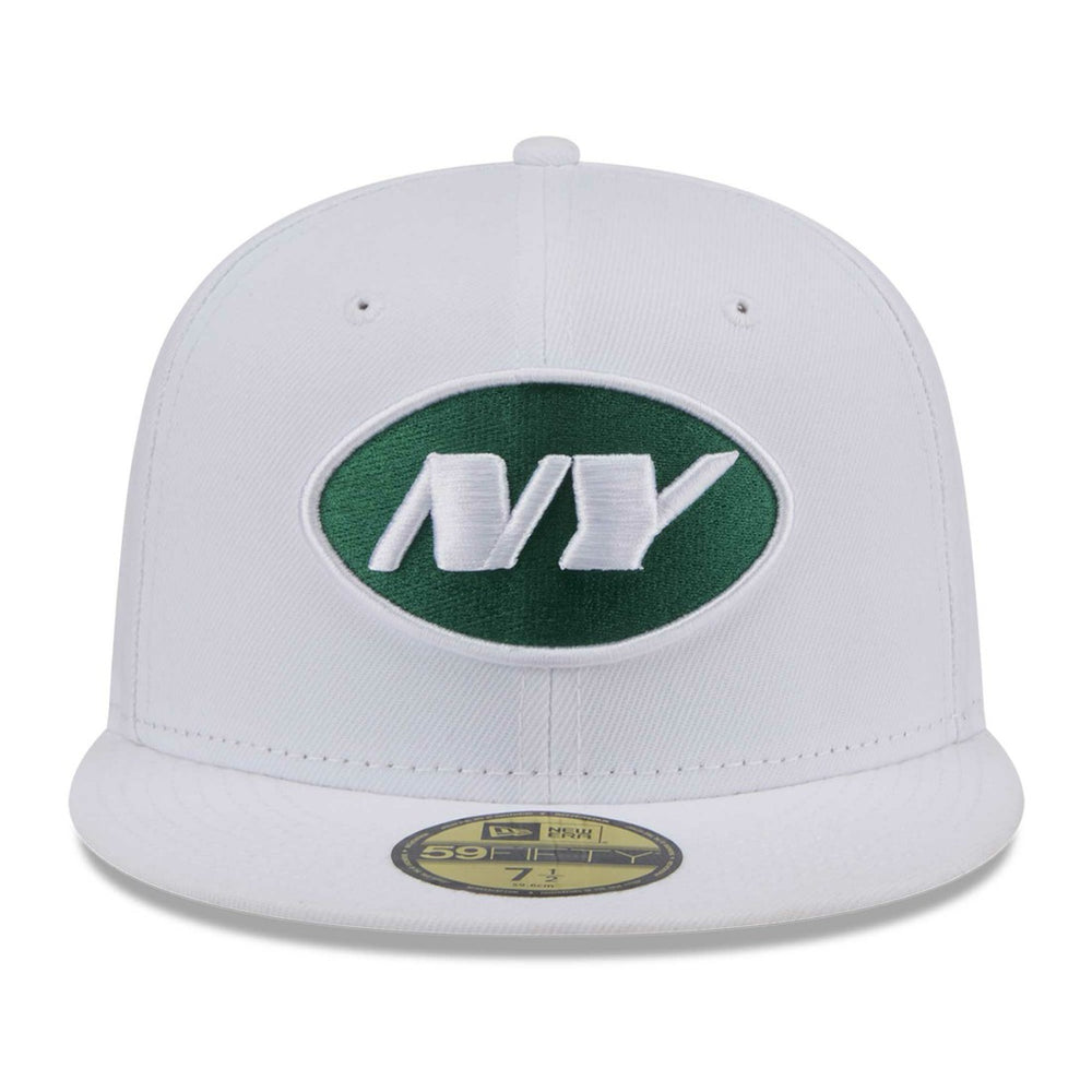 New York Jets New Era Omaha 59FIFTY Fitted Hat - White - NFL