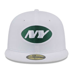 New York Jets New Era Omaha 59FIFTY Fitted Hat - White - NFL