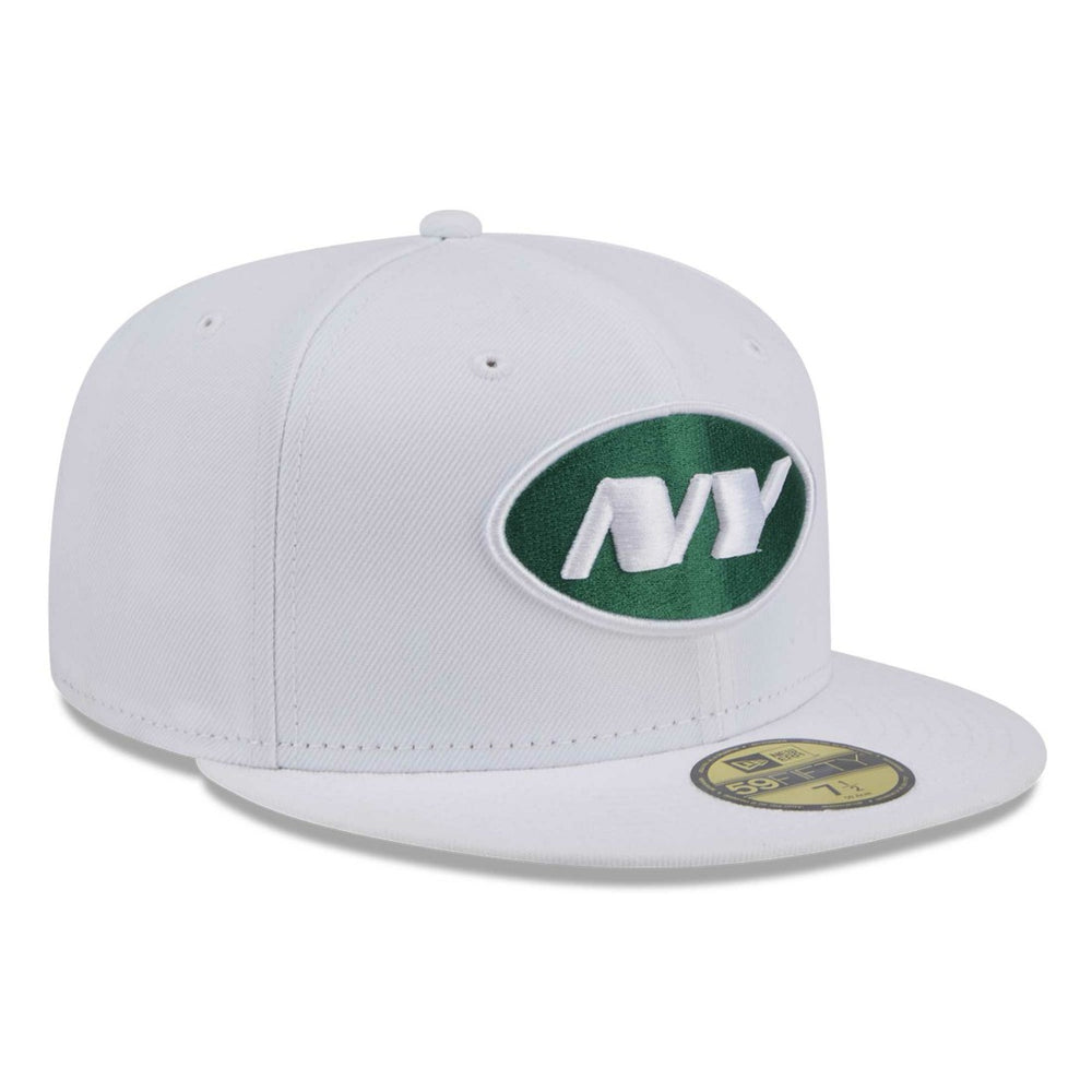New York Jets New Era Omaha 59FIFTY Fitted Hat - White - NFL