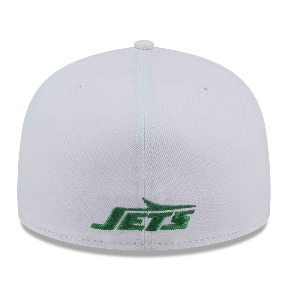 New York Jets New Era Wordmark Omaha 59FIFTY Fitted Hat - White - NFL